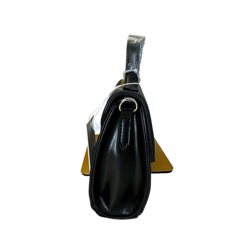 CXL‎ by Christian Lacroix Crossbody Bag Womens Black Line Matte Patent MSRP $88 - Picture 2 of 7